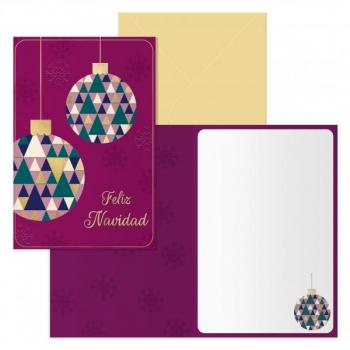 Packs de 6 Tarjetas Navideñas Esferas con Sobre – Dohe