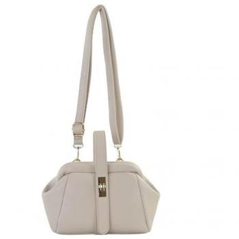 Jfy Light Khaki Twist-Lock Handbag