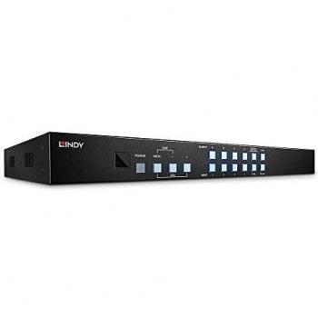 Lindy 4x4 HDMI Matrix with Wall Scaling