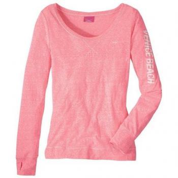 Venice Beach Sportliches Langarmshirt mit Logoprint für Damen