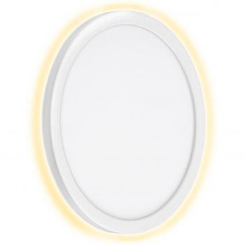 Éclairage extérieur LED 1-flamme rétro 15 W, 2000 lm, 4000 K, IP44, 28 cm blanc
