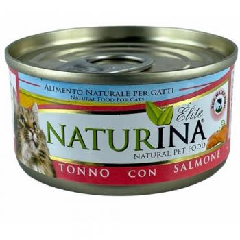 Naturina Elite Tonno e Salmone in Acqua di Cottura 70g