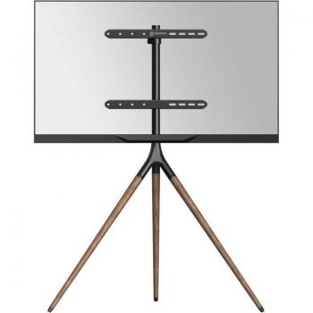 Onkron Trépied Bois TV 32‑65 – Poids jusqu’à 35 kg, Pivot 180°, VESA 100x100–400x400