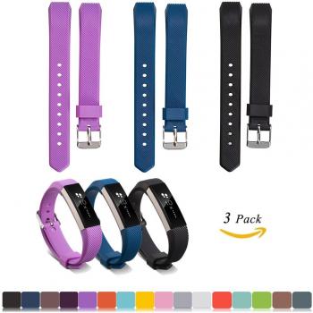 Pulsera de silicona para Fitbit Alta / Alta HR con protectores de pantalla HD