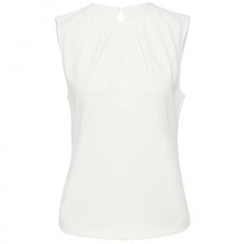 S.Oliver BLACK LABEL Raffungsshirt in Offwhite