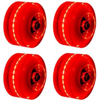 LED Double Row Roller Skate Wheels for Kids and Adults