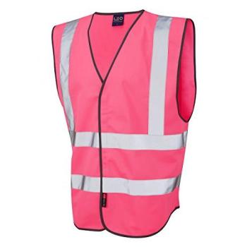 Leo Workwear Pilot Reflective Jacket – Pink, 3XL