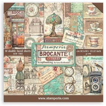Stamperia Brocante Antiques Motiv‑Block – 10 Stück