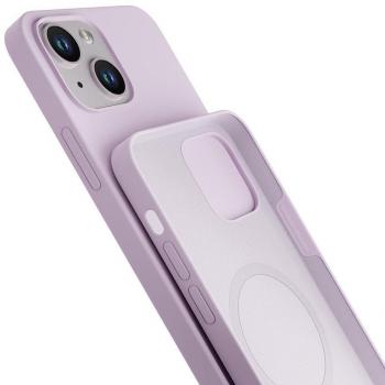 3mk Beschermhoes Hardy Silicone MagCase für Apple iPhone 14, Light Purple