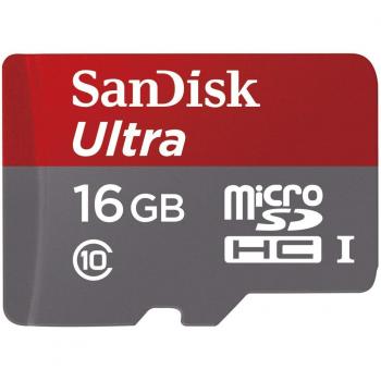SanDisk Ultra Imaging 16 GB microSDHC Card & SD Adapter – 48 MB/s, Class 10