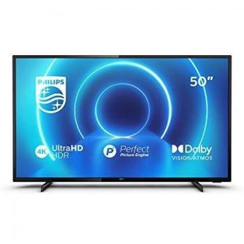 TV LED 4K 126 cm Philips 50PUS7505 Smart TV Wifi Noir