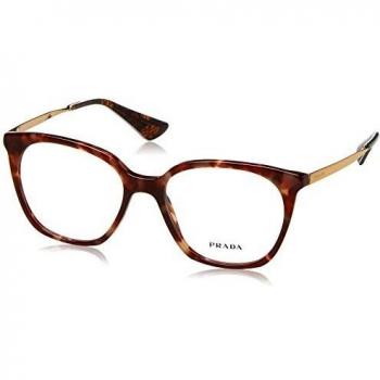 Prada Cinema Evolution – Rechteckige Acetat-Damenbrille, Braun/rosa Muster, 53-17
