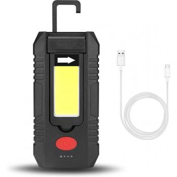 COB LED Rechargeable Camping Lamp with 4 Modes and Strong Magnet