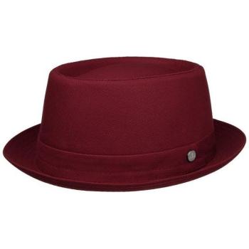 Bordeaux Lierys Cotton Pork Pie Hat, Female, L (58‑59 cm)