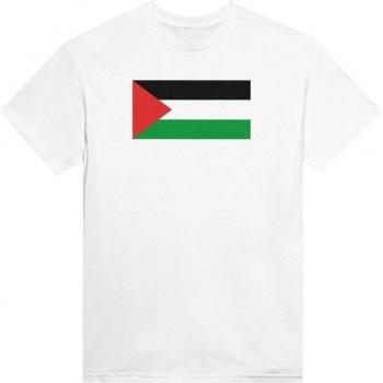 PixelForma Palestine Flag Shirt – 100% Cotton, Short Sleeve, Crew Neck
