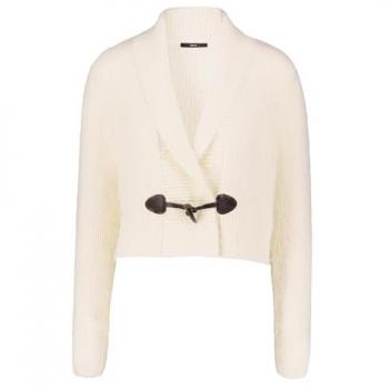 Damen Strickjacke ZERO mit Knebelknopf in Eggnog, Größe 38