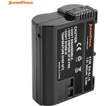 Powtree ENEL15 2800mAh DSLR Battery