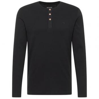T-shirt à Manches Longues Mustang Noir pour Homme