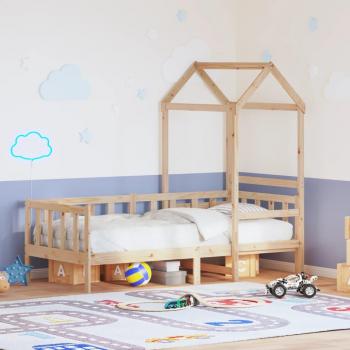 Solid Wood Day Bed with Roof by Vidaxl