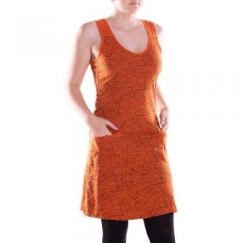 Vishes Baumwolle Sommerkleid Damen – geometrische Muster