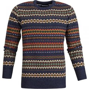 Barbour Rundhals-Strickpullover Modell 'Case Fairisle'