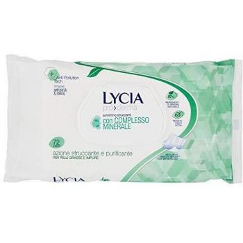 Lycia Salviette Struccanti con Complesso Minerale per Pelli Grasse, Pack of 72