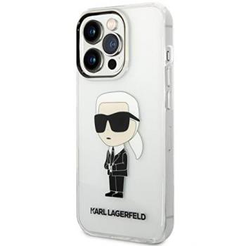 Coque rigide transparente Karl Lagerfeld Ikonik pour iPhone 14 Pro Max