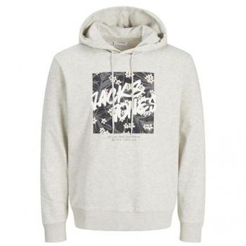 Felpa Jack & Jones JJHAWAII bianco sfumato