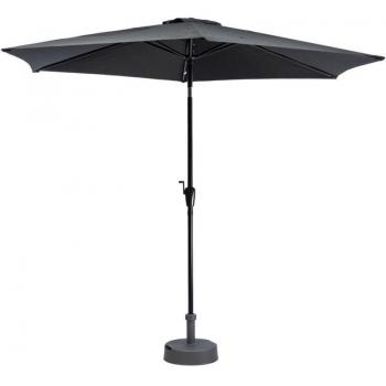 MaxxGarden Ombrellone 300cm Nero, Protezione UV50+, Inclinabile, Impermeabile