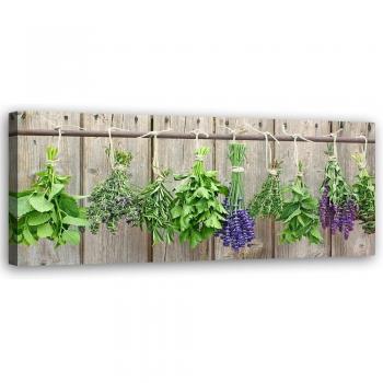 Green Spice Canvas Artwork 90x30