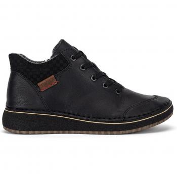 Rieker Komfort Schnürschuhe 50902-00 Schwarz
