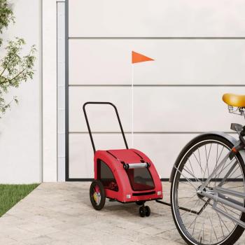 Caravanage vélo canine rouge