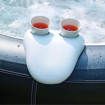 Appuie-tête en mousse et support à gobelets pour spa