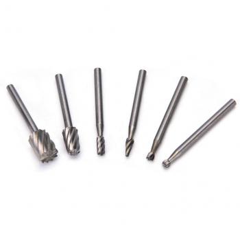 Woodworking Rotary Rasp Burrs – 5/6 Piece Steel Set, 1/4 Shank