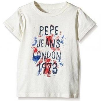 Pepe Jeans London Camiseta Todd Kids Blanco 2 años