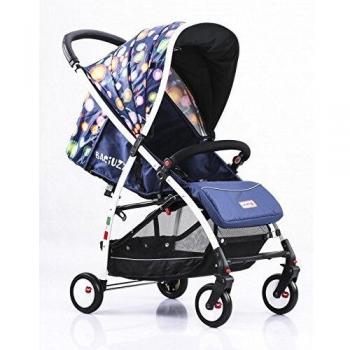 Passeggino compatto con chiusura lampo semplice e pratica ad una mano