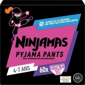 Pantaloni NINJAMAS Cofanetto Mensile per Bambine 4-7 Anni 60 Pezzi