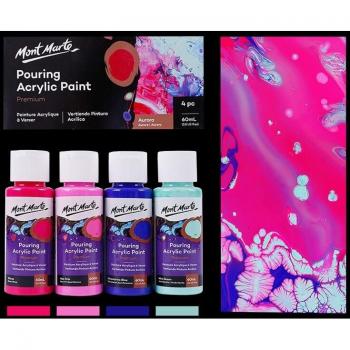 Set de Pinturas Acrílicas Marmoladas 4x60ml