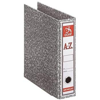 Cartone Rivestito in Carta Stampata – Raccoglitore A4 Grigio Mélange Dohe