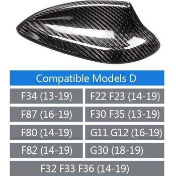 Aileron requin en fibre de carbone pour BMW E90 E92 F20 F30 F10 F34 G30 G20 F15 F16 F45