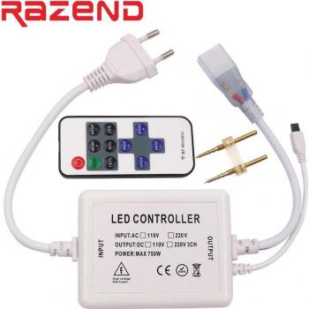 LED Dimmer for Single Color Strips, 11-Key IR Remote, 110V 220V, EU/US Plug, 750W