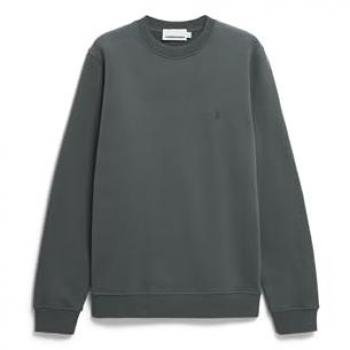 BAARO FLEECE Sweatshirt aus reiner Baumwolle in Space Steel