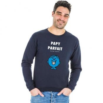 XS Perfect Grandpa Sweatshirt in Navy Blue