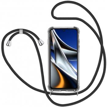 Xiaomi Poco X4 Pro 5G Transparente Handykette Hülle mit Screenguard