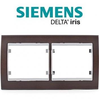 Plaque Double IRIS Wengé Siemens