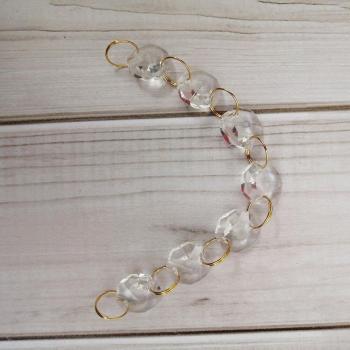Crystal Octagonal Bead Chain Garland 1m/3.3ft