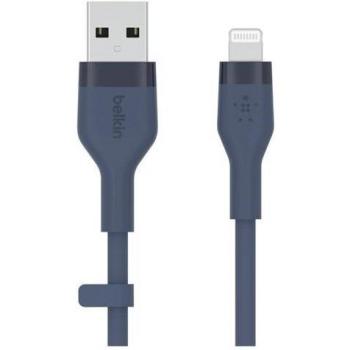 Cable de Silicona Belkin 3M USB-A a Lightning, Certificado MFi, Azul