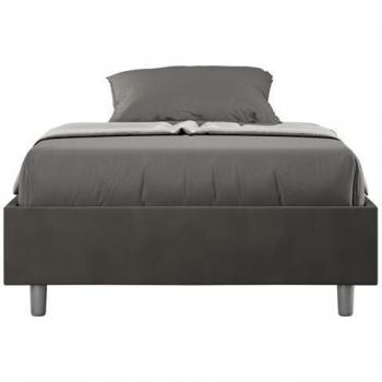 Letto Azelia 150x190 Rete Grigia con Contenitore