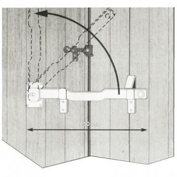 Barre de sécurité pour volets fléaux 450 mm – HERCULE – 4401