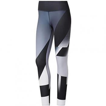 Reebok Rc Lux Bold Texture Tight-AMRAP Mailles Femme, Gris